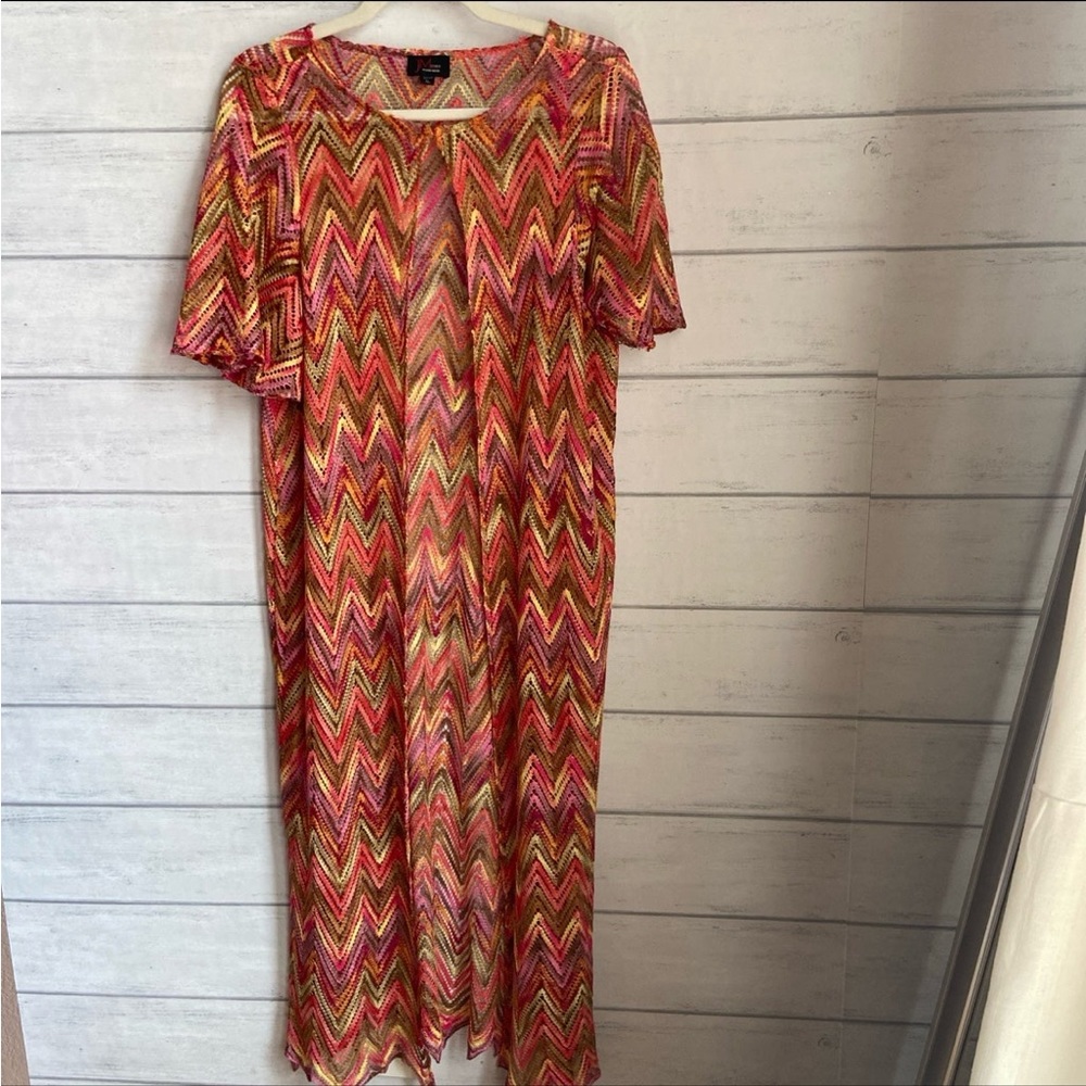 JM Studio multicolored Cardigan Cover Up/Duster